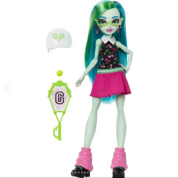 Monster High Ghoulia Yelps G3 Buried Secrets Courtside Fang-Out - Picture 6 of 6